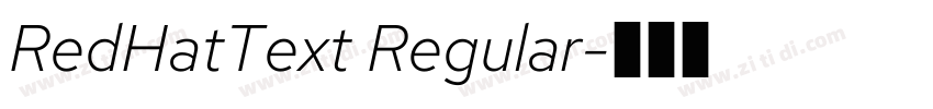 RedHatText Regular字体转换